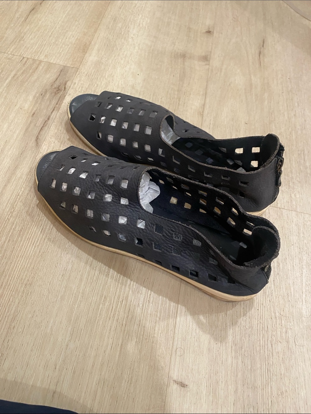 Arche France Black Drucker Sandals Shoes 40 / 9
